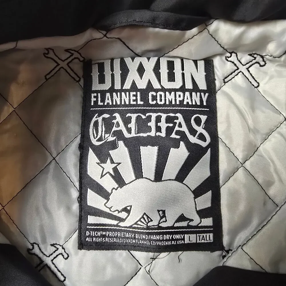 Dixxon Born In Califas Quilted Jacket Men's black quilted lined WIndbreaker